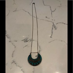 Vanessa Mooney turquoise pendant necklace